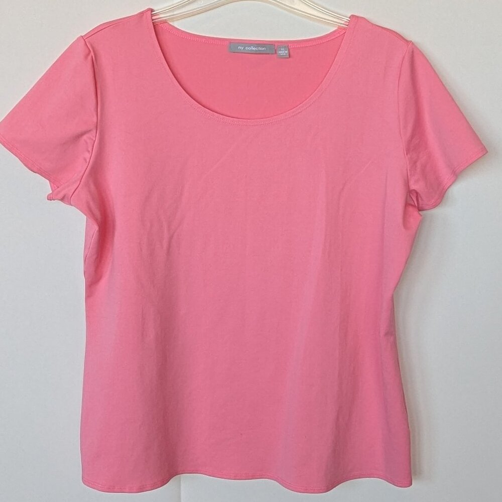 Salmon Pink Stretchy Top